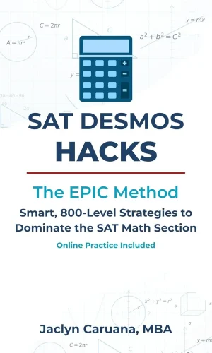 SAT Desmos Hacks book cover by Jaclyn Caruana — The EPIC Method for Digital SAT Math